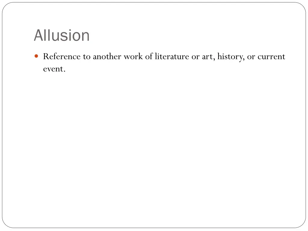 allusion