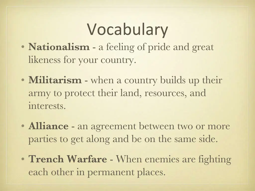 vocabulary