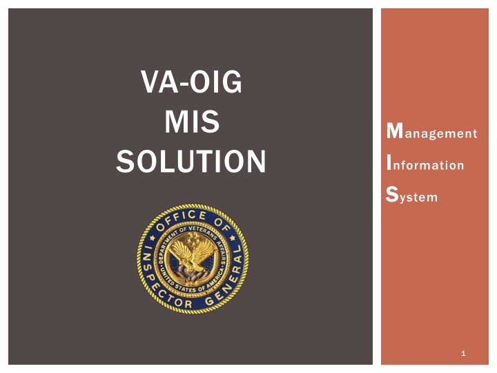 va oig mis solution