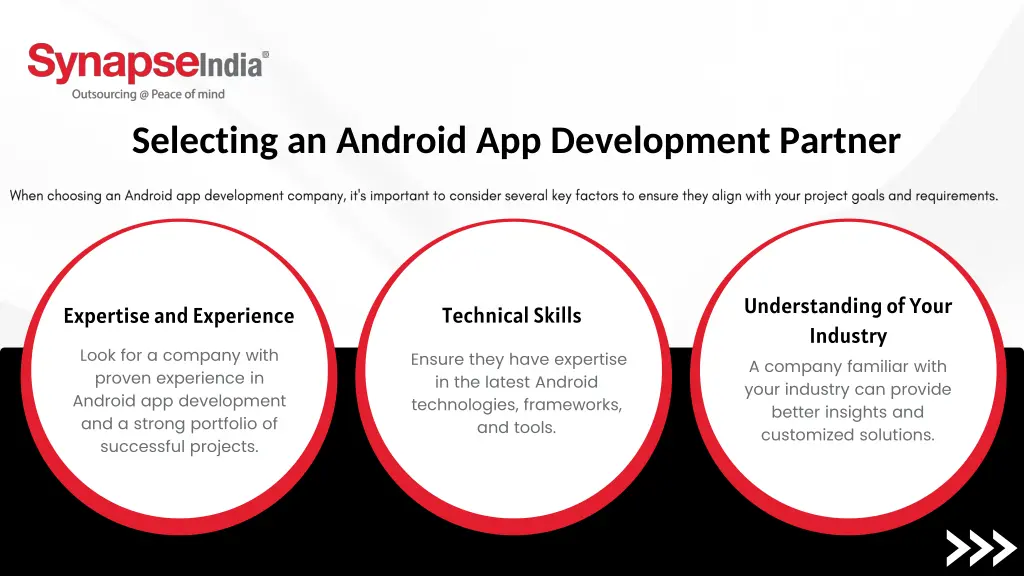 selecting an android app development partner