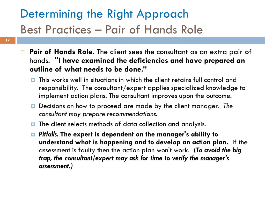 determining the right approach best practices 4