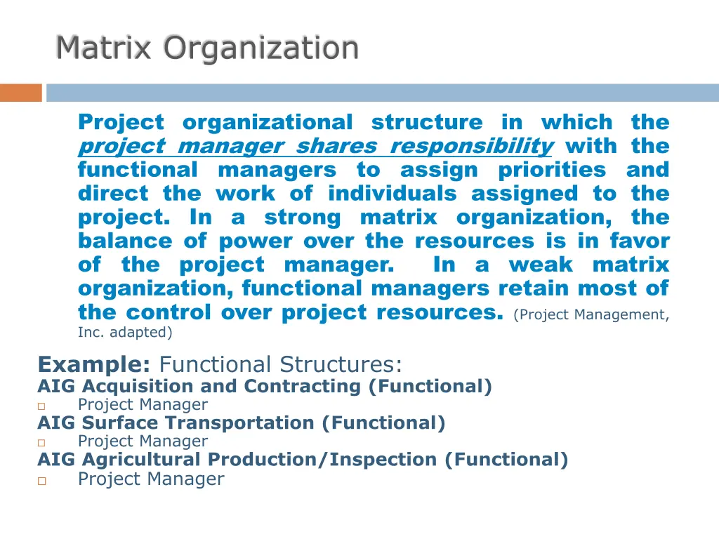 matrix organization