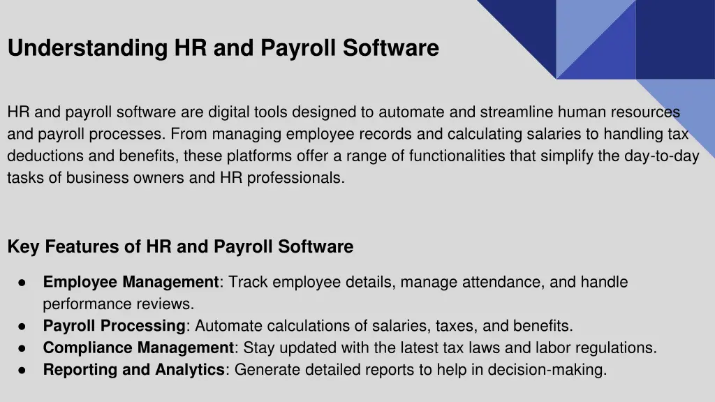 understanding hr and payroll software