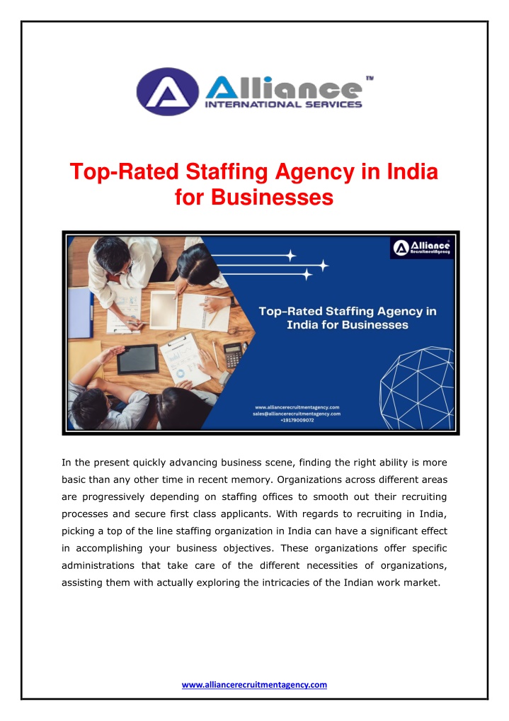 top rated staffing agency in india for businesses