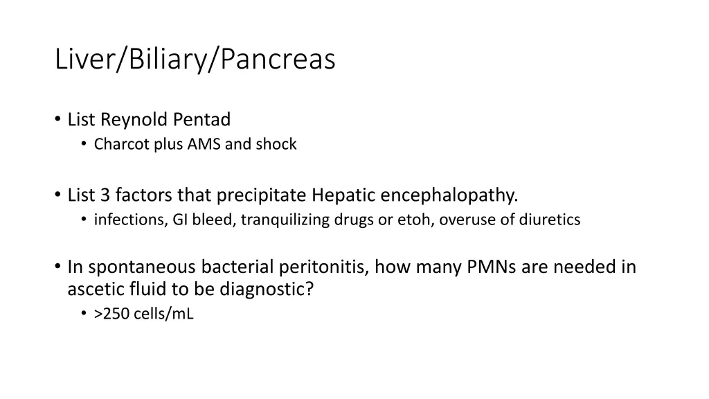 liver biliary pancreas 2