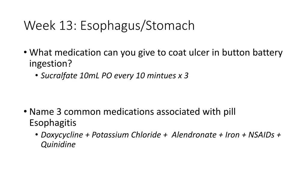 week 13 esophagus stomach 2