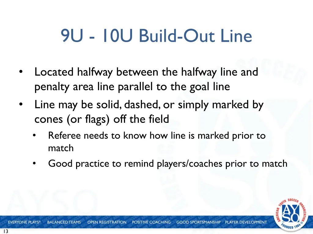 9u 10u build out line 1