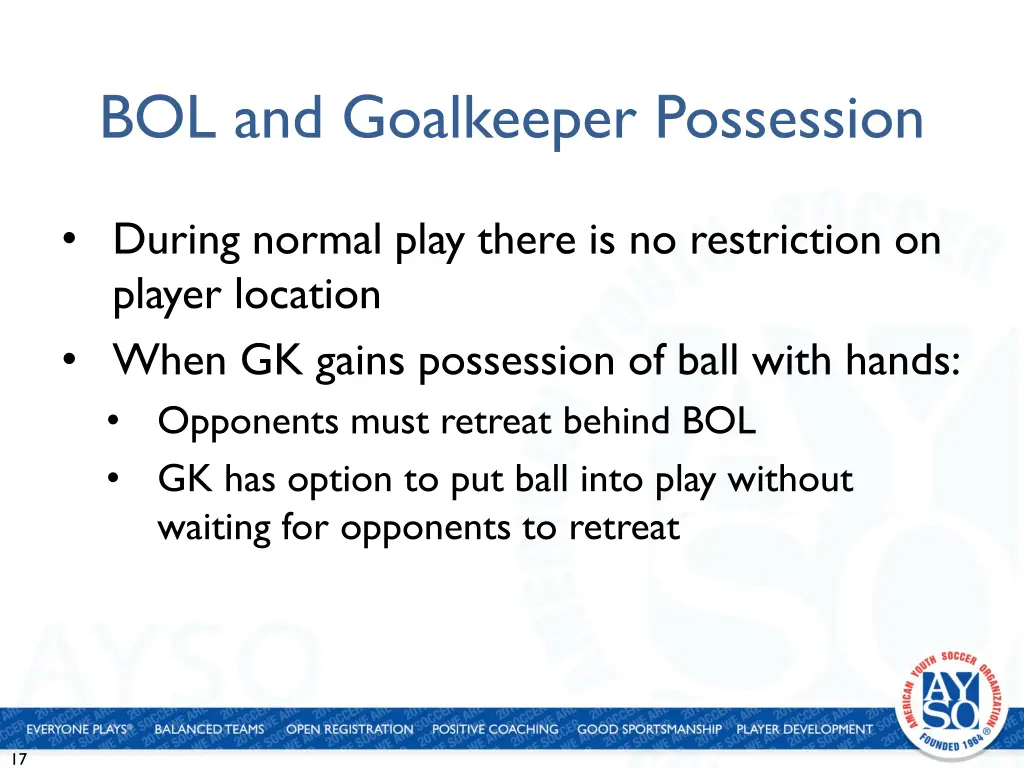 bol and goalkeeper possession