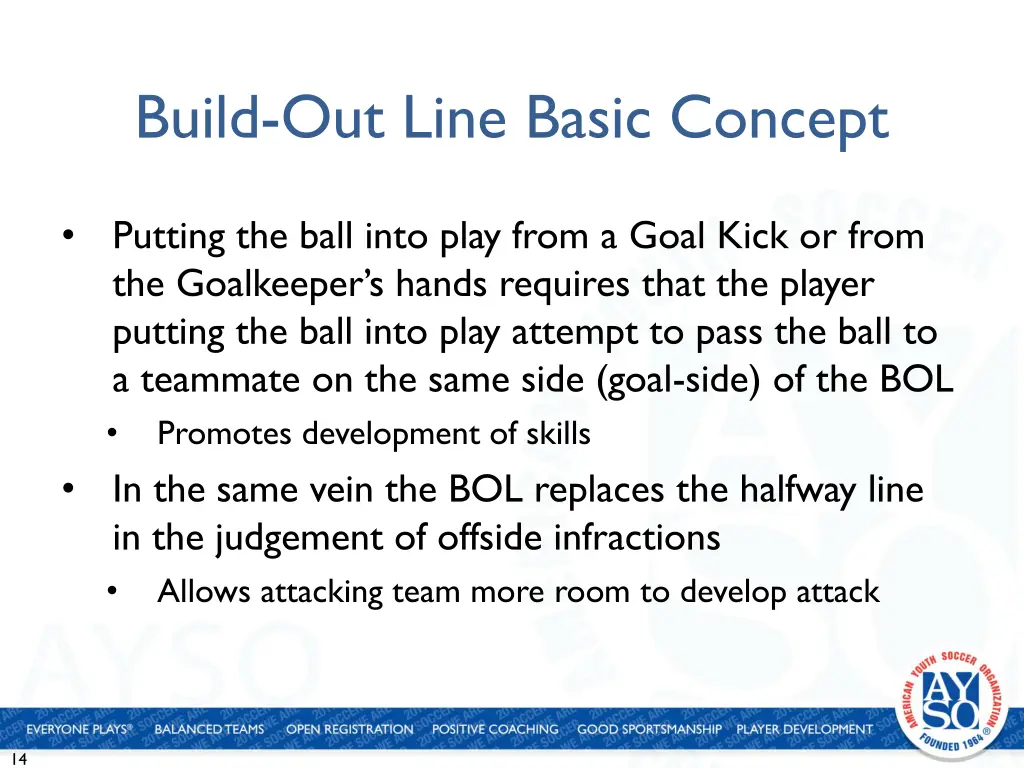 build out line basic concept