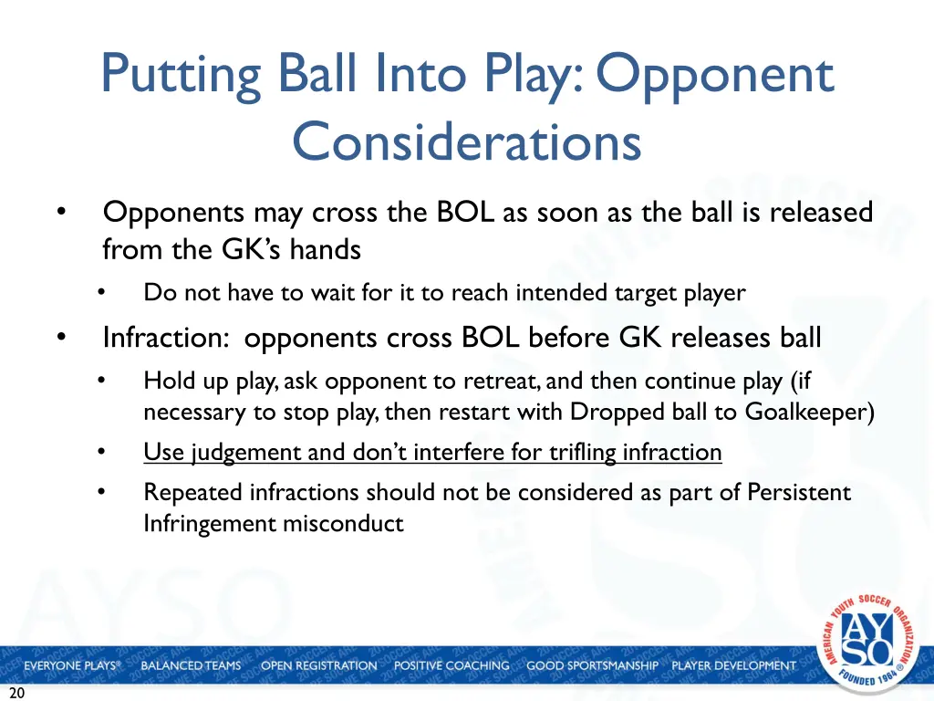 putting ball into play opponent considerations