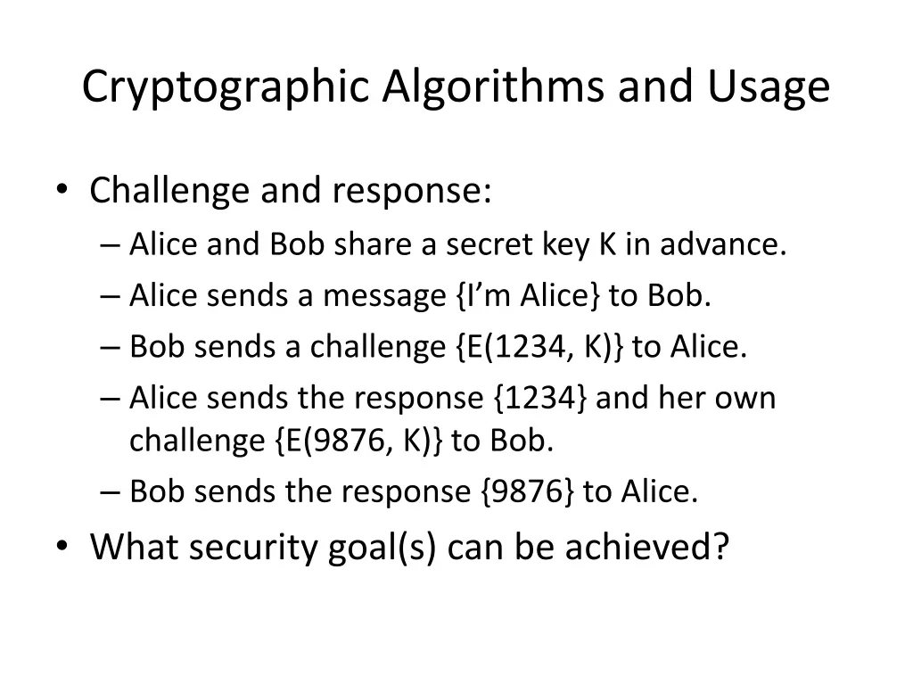 cryptographic algorithms and usage 3