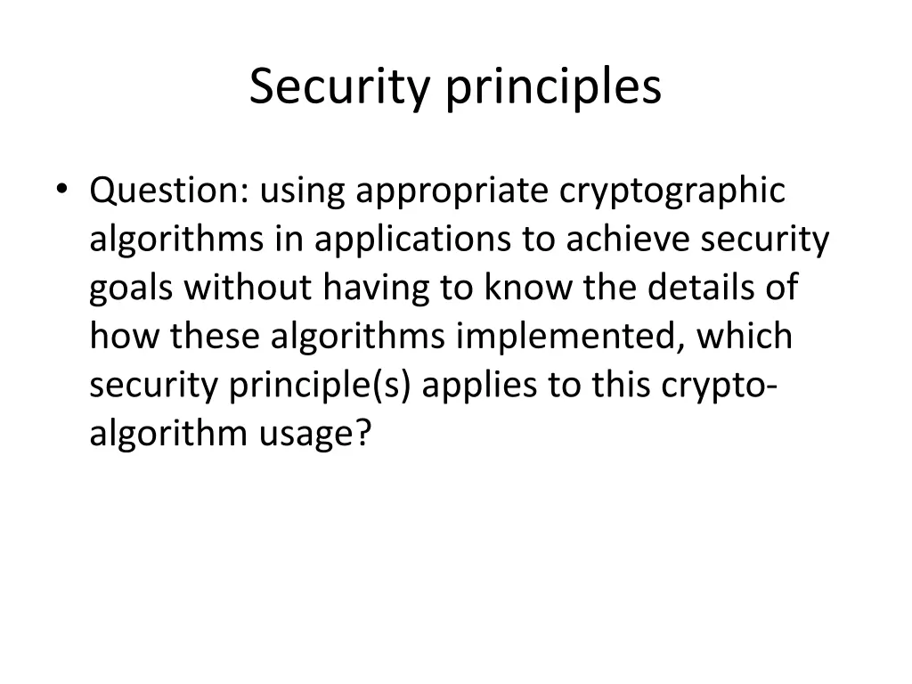 security principles