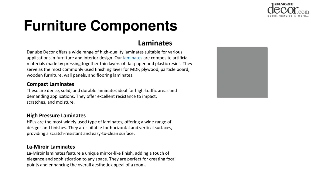 furniture components