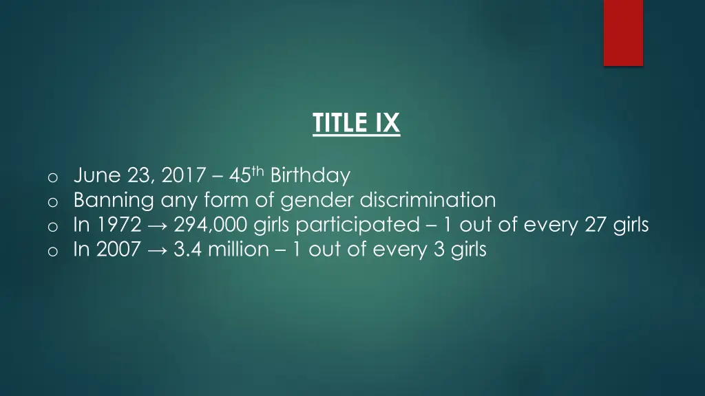 title ix