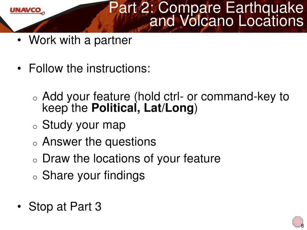 part 2 compare earthquake and volcano locations