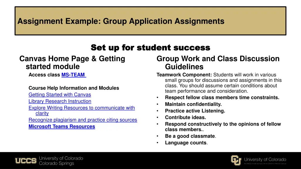 assignment example group application assignments