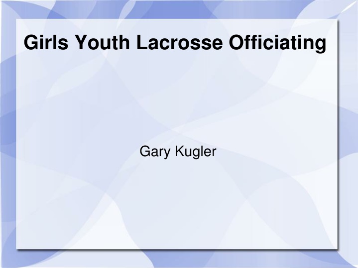 girls youth lacrosse officiating