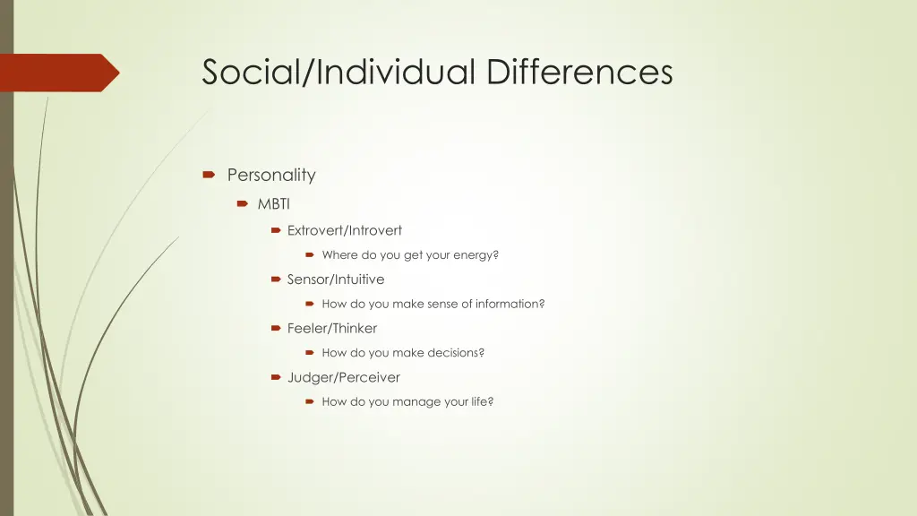 social individual differences