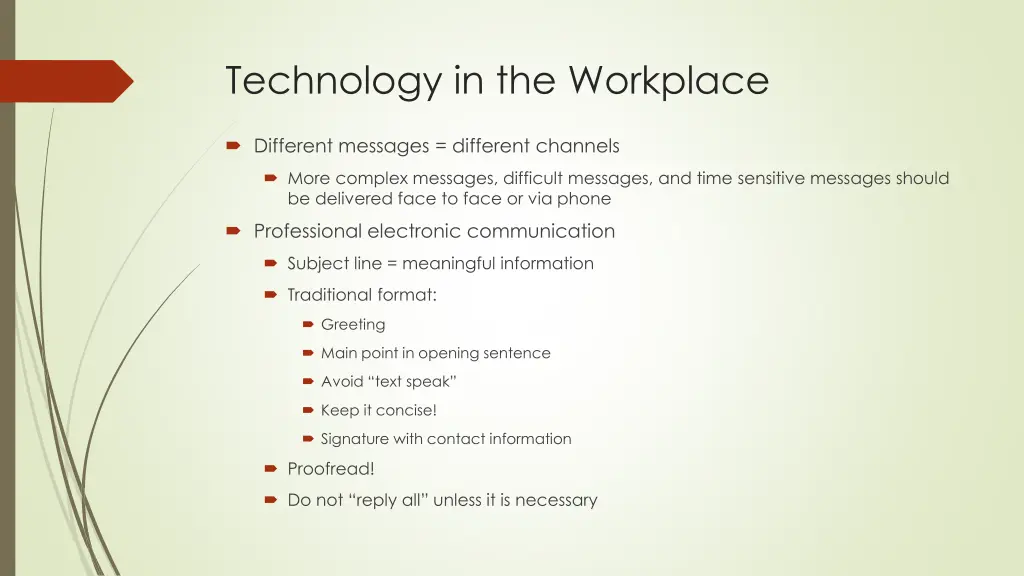 technology in the workplace 1