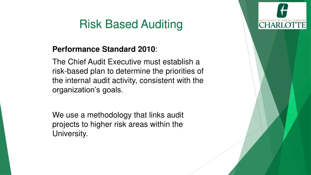 risk based auditing