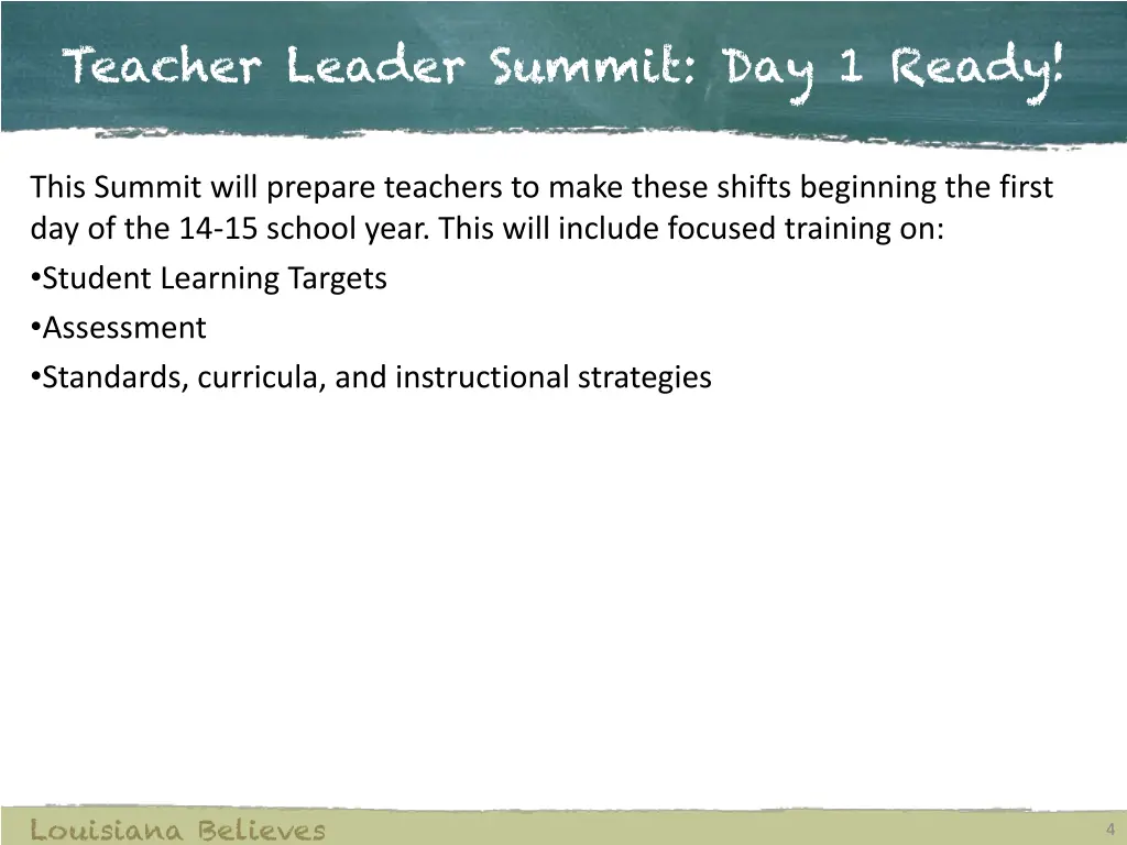 teacher leader summit day 1 ready