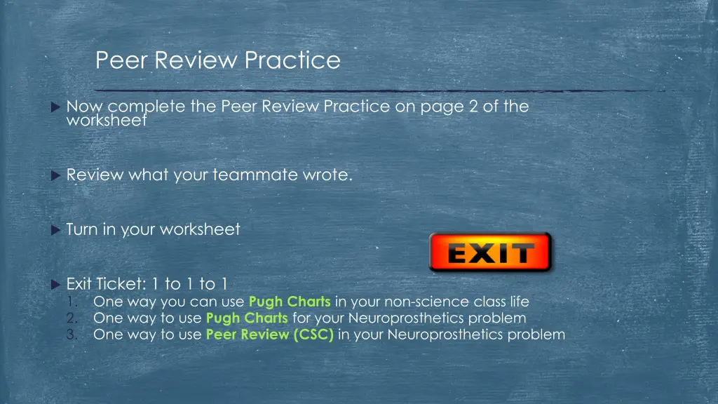 peer review practice