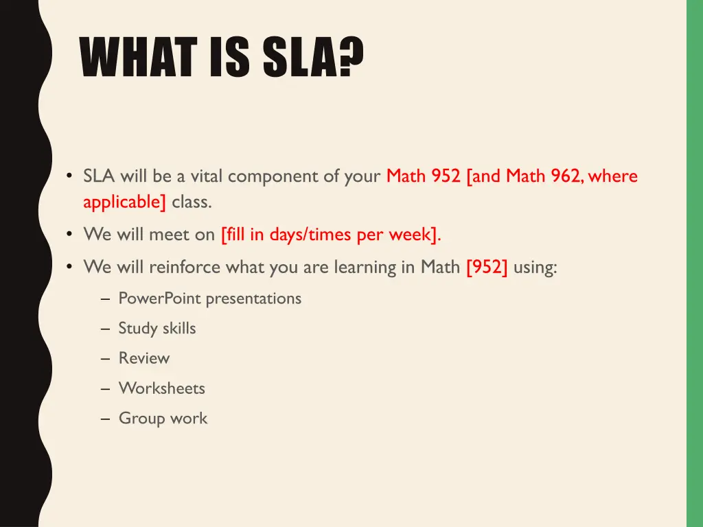 what is sla