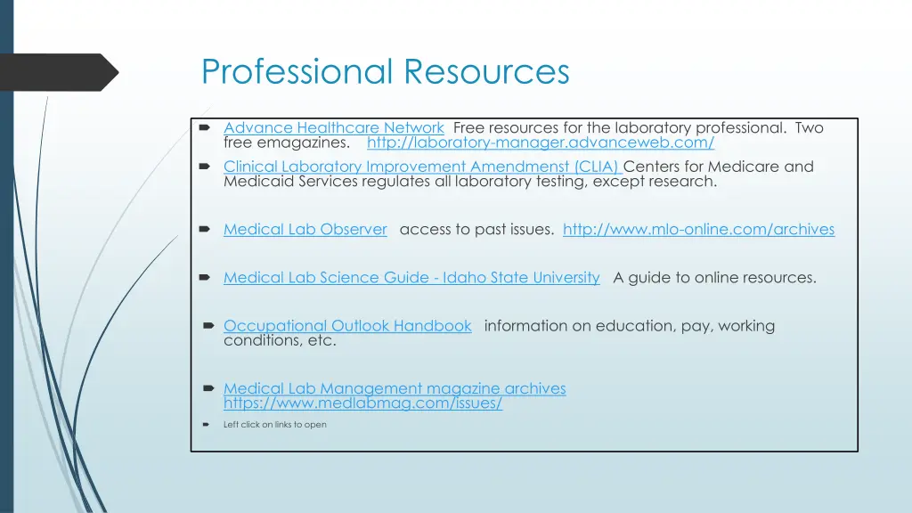 professional resources