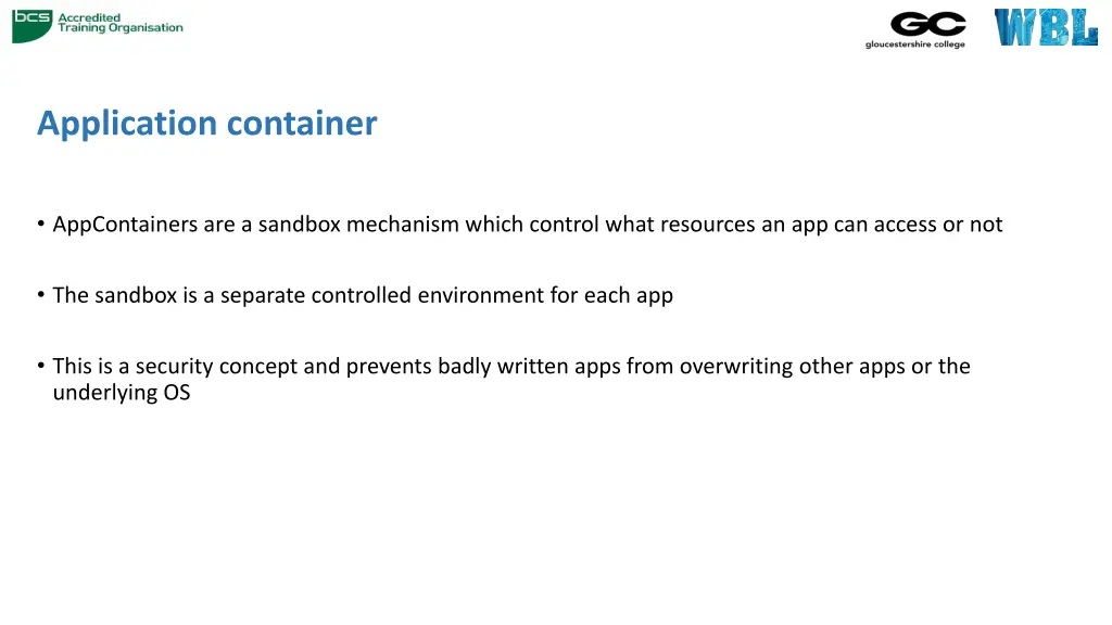 application container