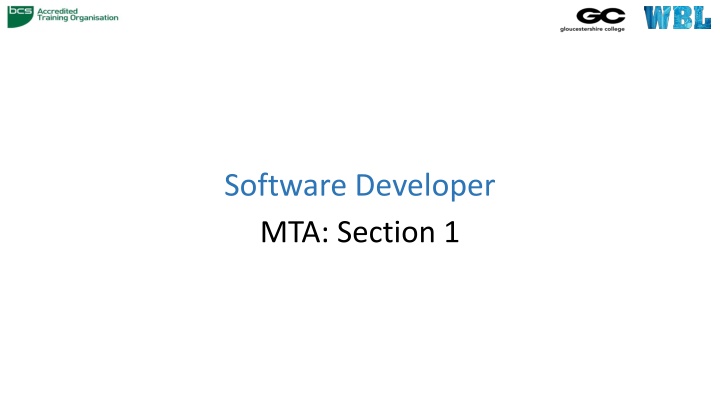 software developer mta section 1