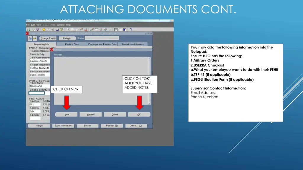 attaching documents cont