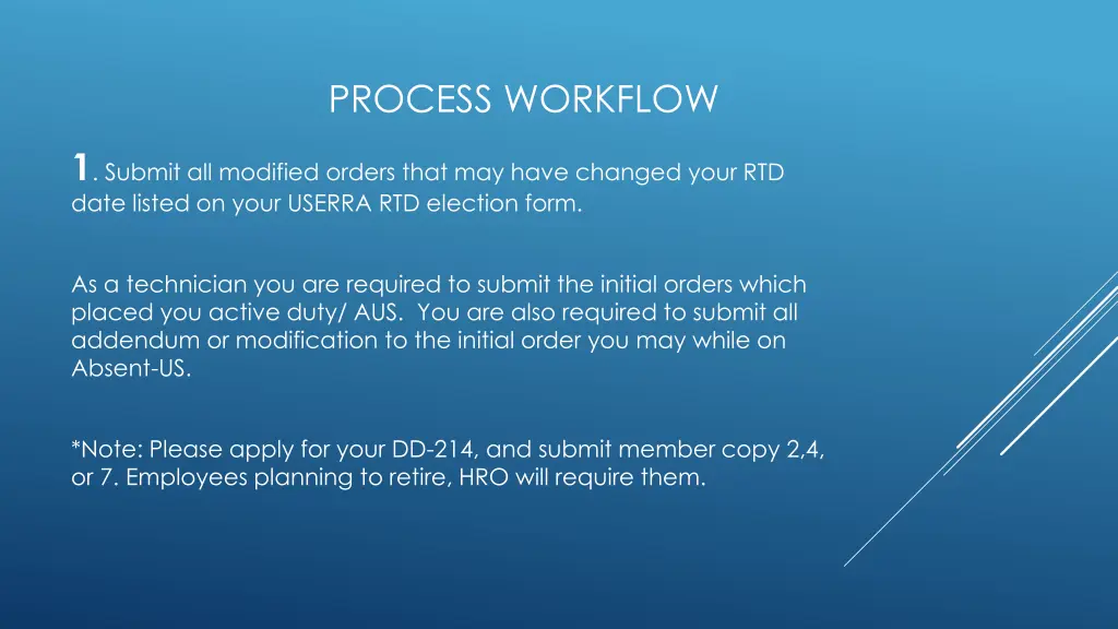 process workflow