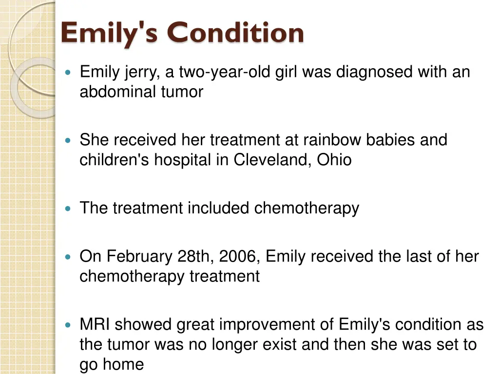 emily s condition