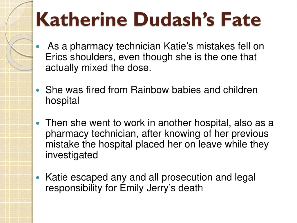 katherine dudash s fate