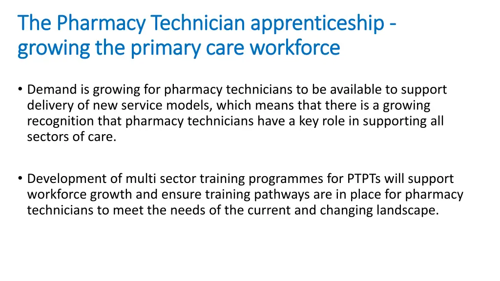 the pharmacy technician apprenticeship