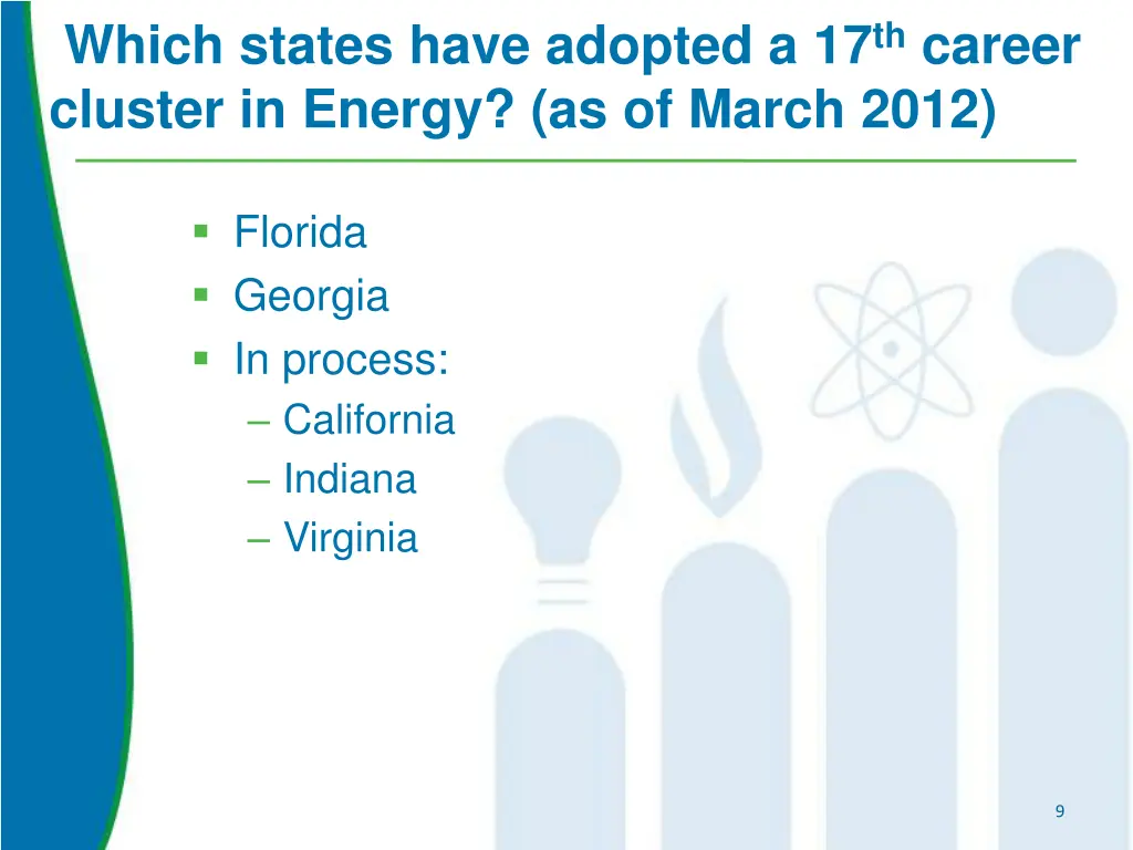 which states have adopted a 17 th career cluster