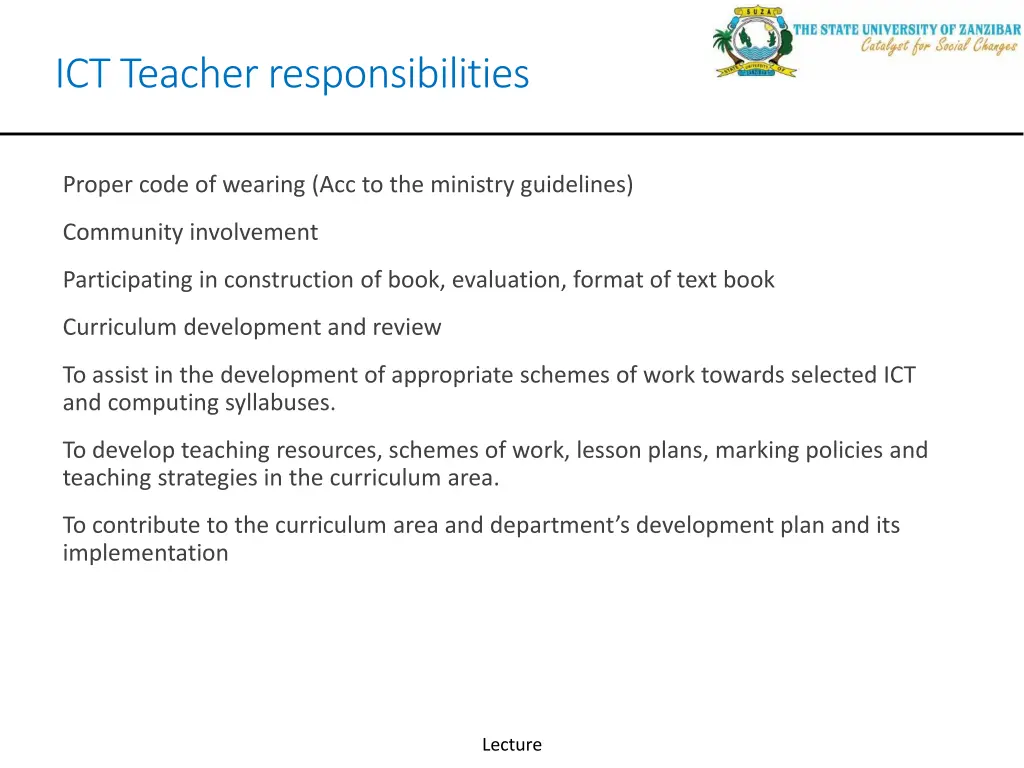 ict teacher responsibilities 2