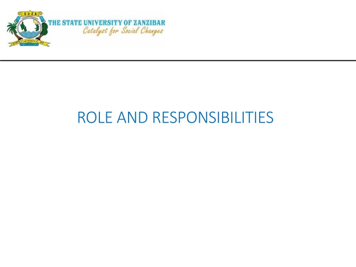 role and responsibilities