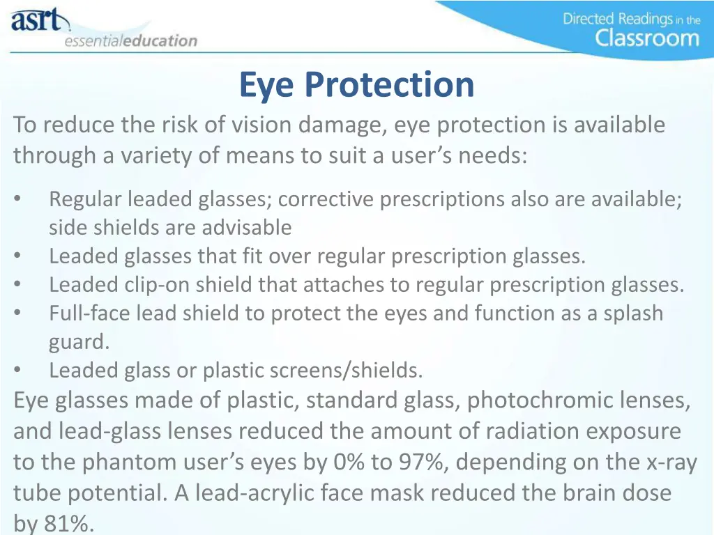 eye protection