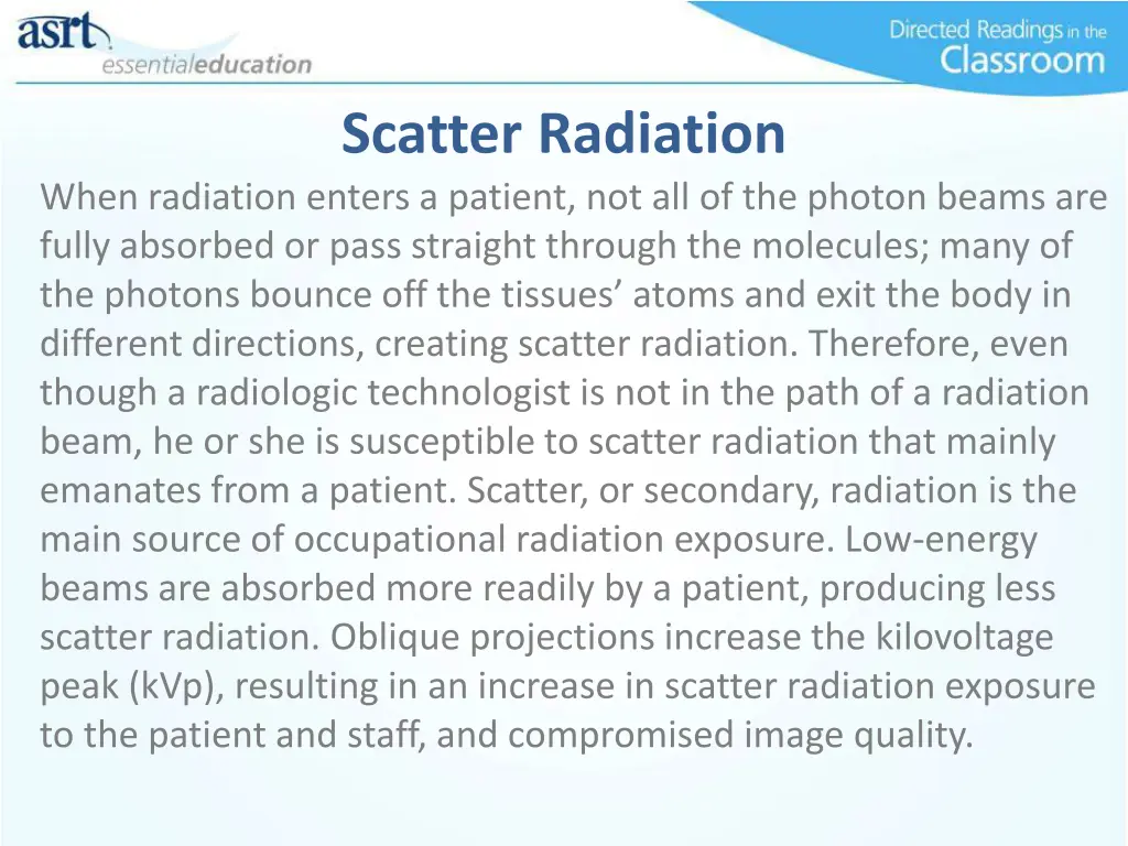 scatter radiation