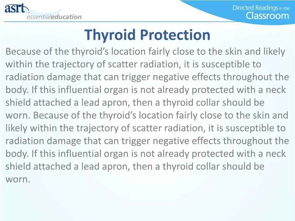 thyroid protection