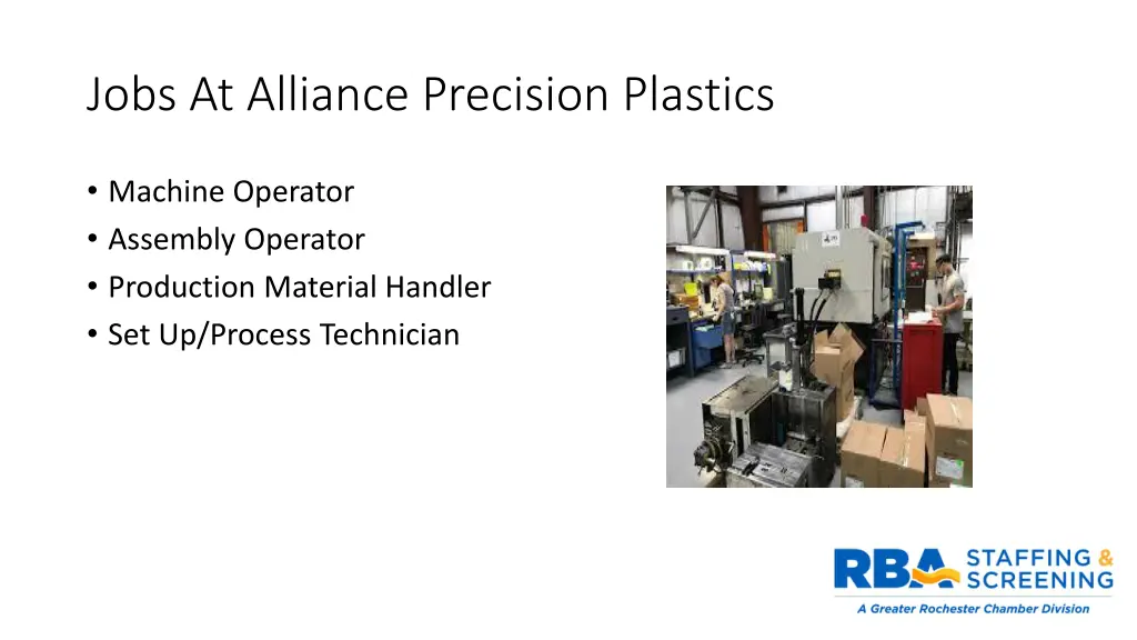 jobs at alliance precision plastics