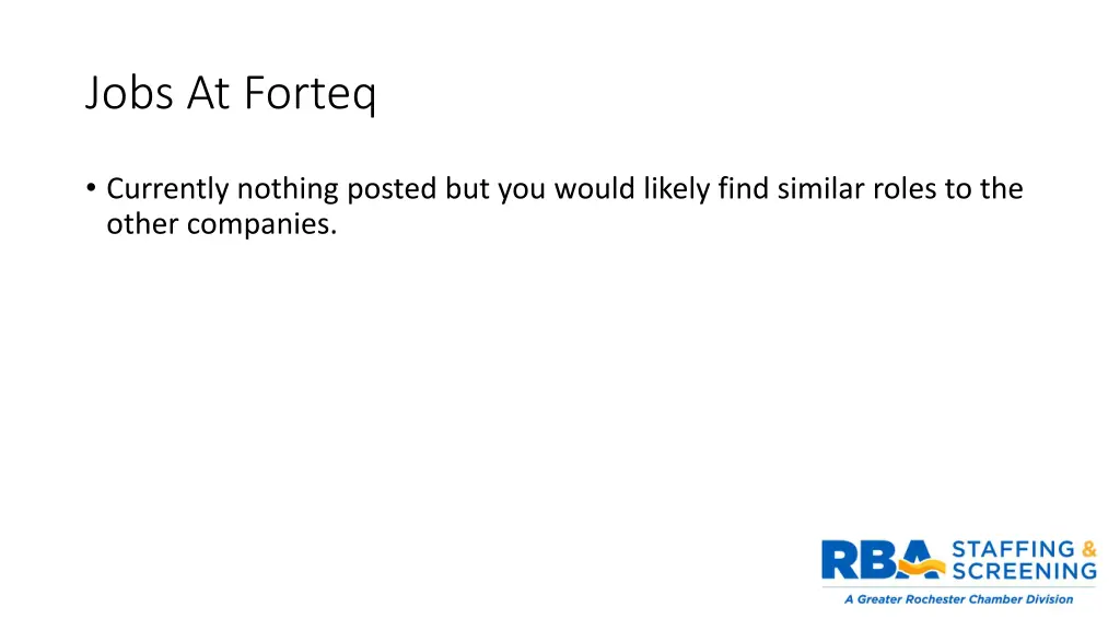 jobs at forteq