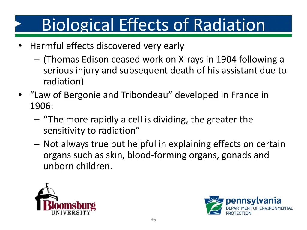 biological effects of radiation