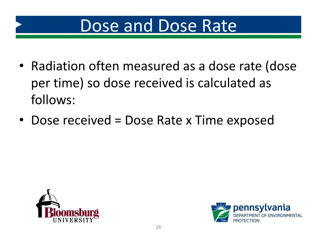 dose and dose rate