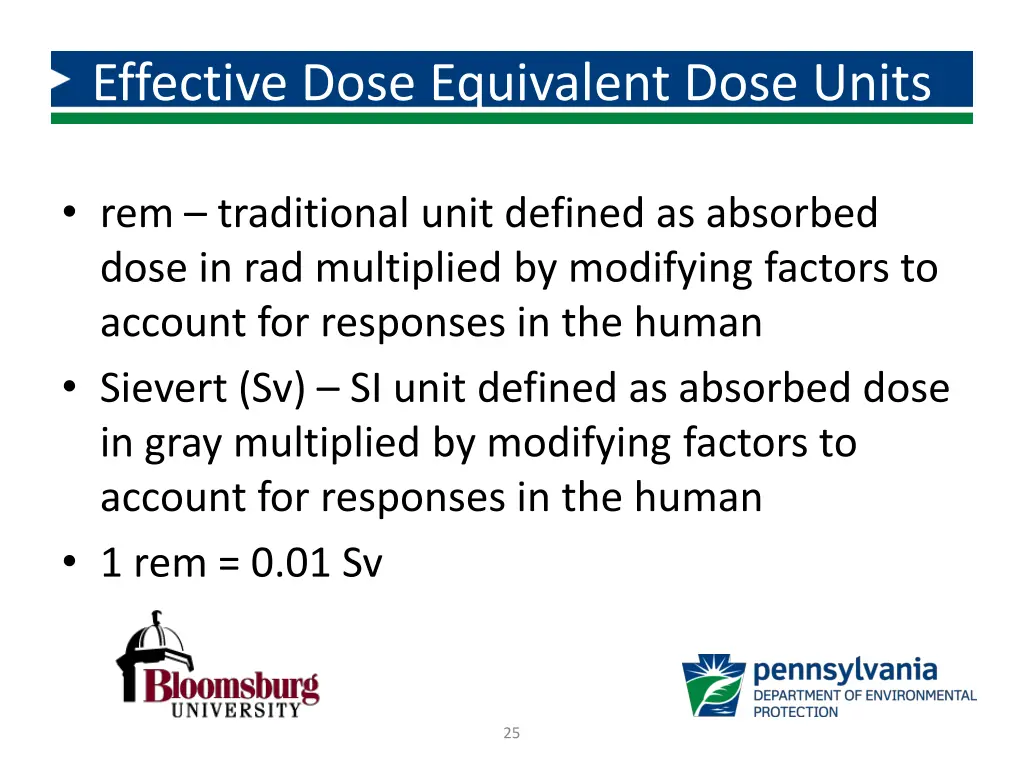 effective dose equivalent dose units