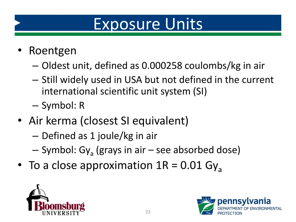 exposure units