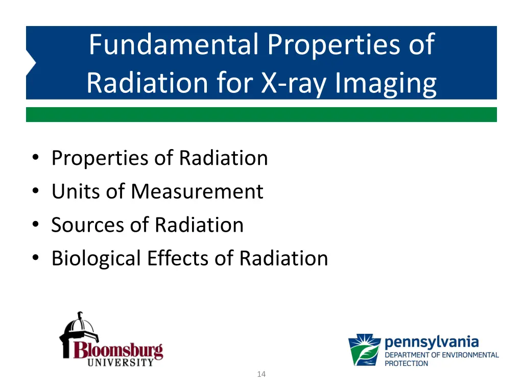 fundamental properties of radiation