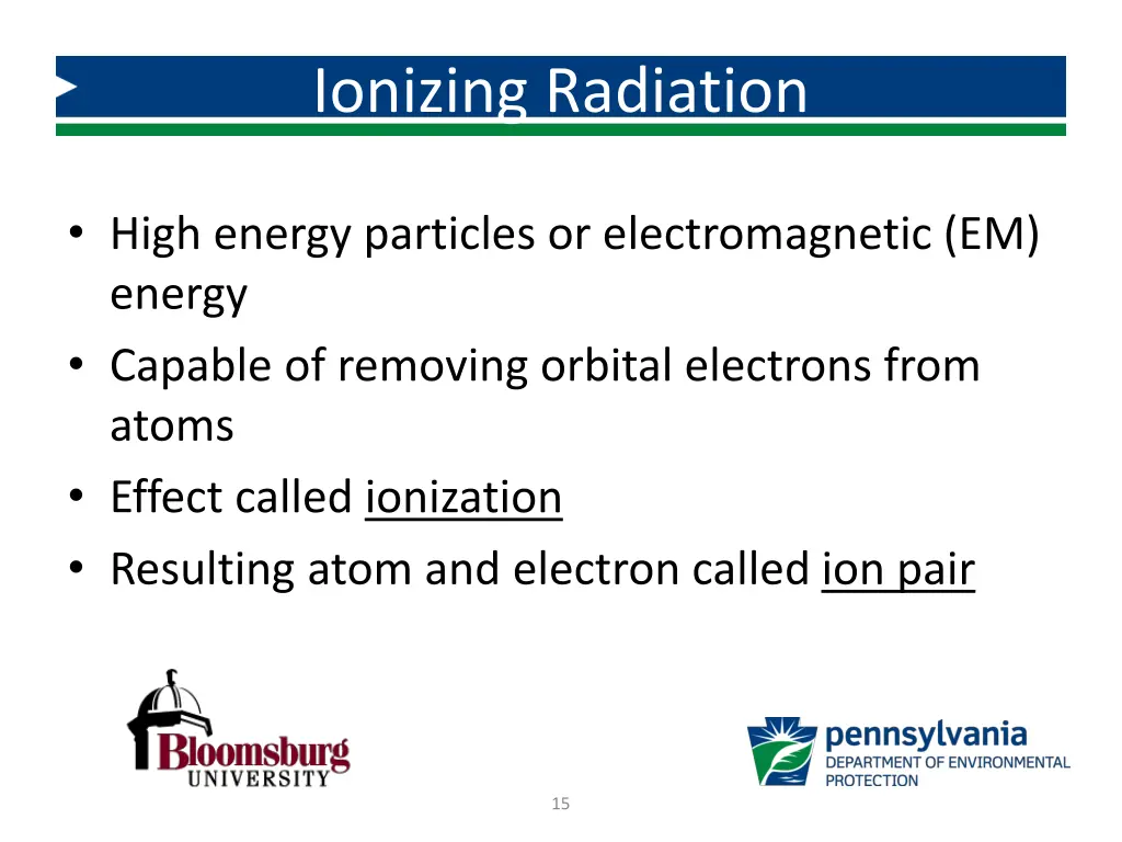 ionizing radiation