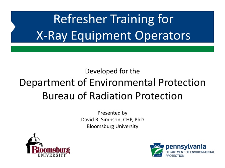 refresher training for x ray equipment operators